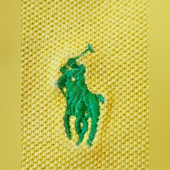 Ralph Lauren Polo Women's Size Medium Bright Yellow 100%cotton - Picture 7 of 9